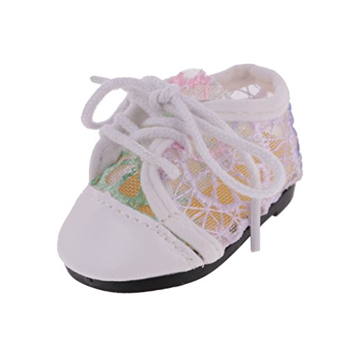 MonkeyJack Fashion Lace up Lace Sneakers Shoes Casual Shoes for 18inch American Girl Journey Girl Dolls Purple