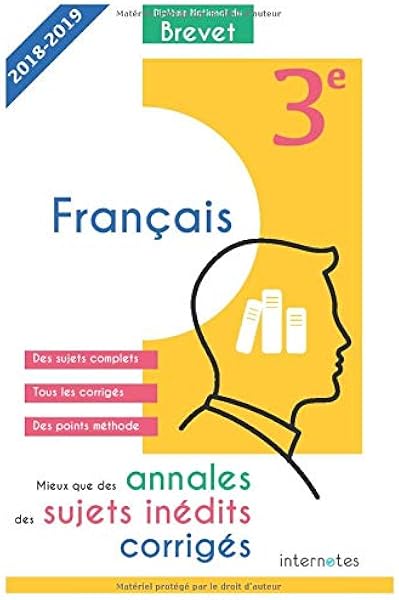 Sujets Corriges Du Brevet De Francais Dnb 2019