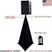 SKRIMS Super Flexible Speaker Stand Stretch Cover, Triple Sided DJ Scrim, Spandex Tripod Skirt with 3-Sides, Includes Travel Bag, Black