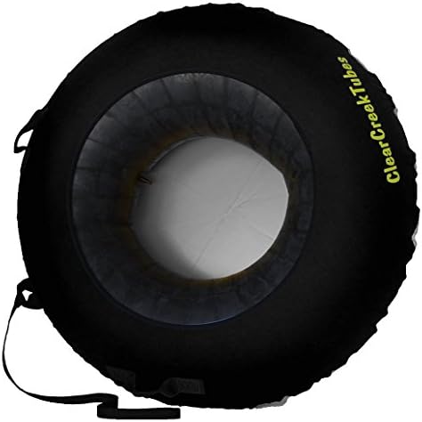 ClearCreekTubes SUPER SLICK NO WAX NEEDED! 44" Huge Non-Towable Snow Tube with Gray Bottom