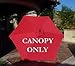 Formosa Covers 9ft Umbrella Replacement Canopy 6 Ribs in Red (Canopy Only)