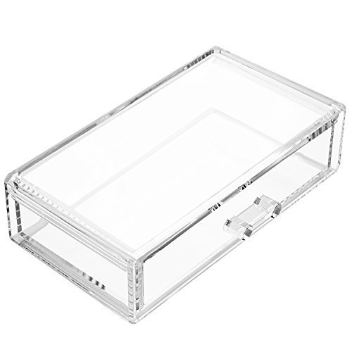 Weiai Square Acrylic Storage Lip Case Cosmetic Box Makeup Organizer C80 Clear