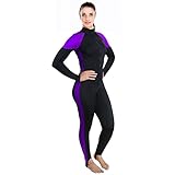 Ivation Womens Wetsuit - Lycra Full Body Diving Suit & Sports Skins for Running, Exercising, Snorkeling, Swimming, Spearfishing & Water Sports