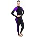Ivation Womens Wetsuit - Lycra Full Body Diving Suit & Sports Skins for Running, Exercising, Snorkeling, Swimming, Spearfishing & Water Sports