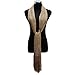 KaKaxi Sheer Glitter Sparkle Piano Shawl Wrap with Fringe Prom Weddings Evening Scarfs,1920s Gatsby Vintage Style,Gold