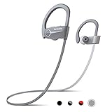 Bluetooth Headphones, Letsfit Wireless Headphones IPX7 Waterproof 15-Hour Playtime, Noise Cancelling HiFi Stereo Headset, Wireless Running Headphones Bluetooth Earbuds for Sports, Workout, Gym