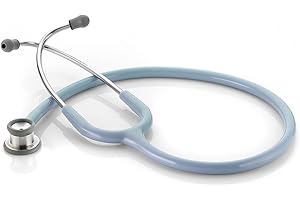 ADC 605LB Adscope Model 605 Premium Infant Clinician Stethoscope, Lifetime Warranty, Light Blue