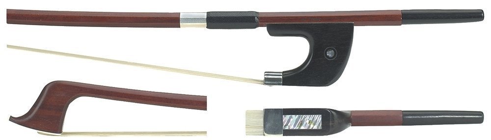 GEWA double bass bow, brasil wood, Massaranduba Student, 1/8, octagonal stick, german model