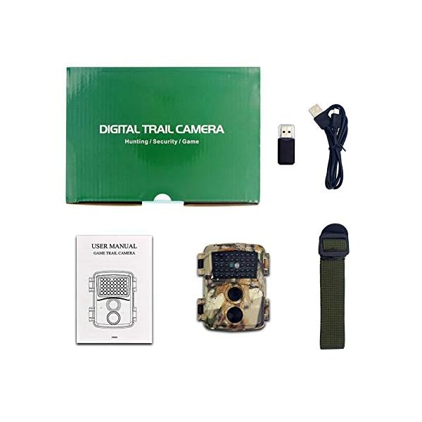 Stronrive Wildkamera mit Bewegungsmelder 12MP 1080P Wildkamera Fotofalle Nachtsichtkamera Wasserdicht Infrarotkamera mit… – Bild 4