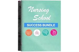 AEDNX Nurse Essentials Report Notebook，Nursing School Success Bundle,Notepad Replaces Foldable Nursing Clipboard, Study Essentials，Student Accessories & Gifts