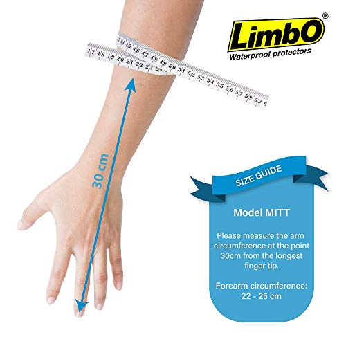 LimbO-Waterproof-Protectors-Dressing-Cover-Adult-Hand-Shower-Cover-MITT-22-25-cm-Forearm-Circ