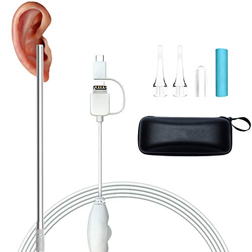 Jiusion Digital Otoscope USB Ear Scope Inspection Camera with 6 LED