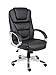 Boss Office Products High Back No Tools Required LeatherPlus Chair in Black