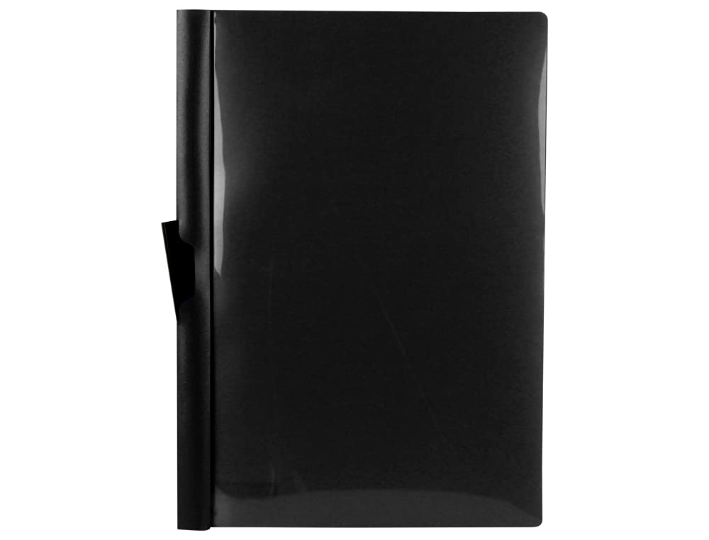 Folder liderpapel dossier Side Clip 45325 Polypropylene DIN A4 Black 60 Sheets Sliding Clip