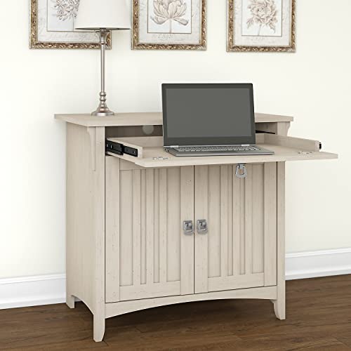 Bush Furniture Salinas Secretary Desk with Keyboard Tray and Storage