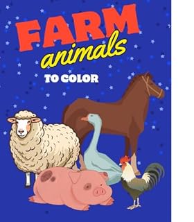 Livro Farm Animals to Color