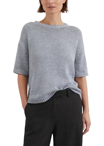 Marc OߴPolo Womens Loose Fit Short Sleeve Knitted Jumper, Blue (Nordic Sea), M