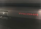 BDTrims Glove Box Raised Letters Compatible with 2016-2020 Tacoma Models (Red)
