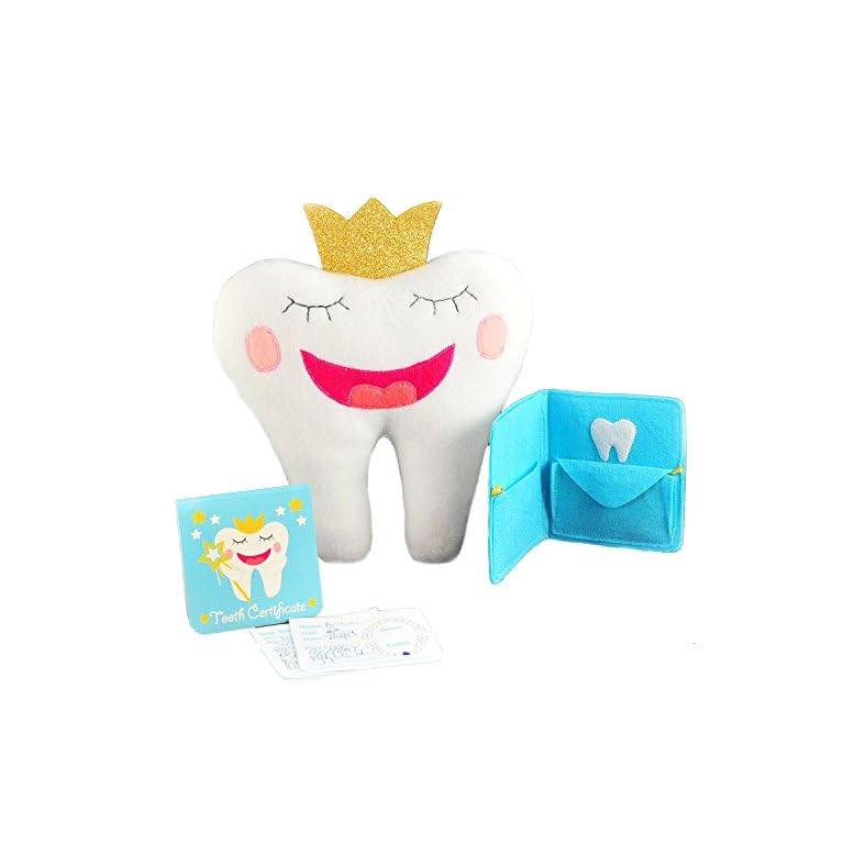 Tickle & Main, Tooth Fairy Pillow Kit With Notepad And Keepsake Pouch, 3 Piece Set, Includes Pillow With Pocket, Dear…