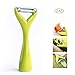 Vegetable Potato Peeler Apple Slicer-Magic Vegetable Peeler Mandoline Slicer for Potatoes Carrots and Cucumbers One for Peel One for Strip, 2 in 1