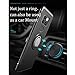 Samsung Galaxy S7 Phone Case, Ring Holder with Kickstand, for Magnetic Car Mount, 360 Rotation Shock-Absorption, Full-Body Rugged Holster Phone Cover Silver