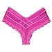YiZYiF Men's Pouch Sissy Lace Floral Underwear Criss-Crossing Bikini Panties Lingerie Rose Large(Waist31.0-44.0