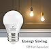 hansang E26 Appliance Light Bulb, 2700K Warm White, 60 Watt Equivalent Small Light Bulb, E26 LED Bulb for Ceiling Fan, A15 Light Bulb, 600lm 120V, CRI85+, Eye Protection, 120V, Non-Dimmable 6 Pack
