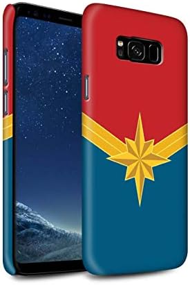 W3Tech Matte Hard Back Snap-On Phone Case for Samsung Galaxy S8 Plus/G955 / Heroine/Captain Design/Superhero Movie Quotes Art Collection
