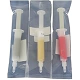 TEMO 3pc 5 gram Diamond Polishing Lapping Paste Compound Finishing Set 0.5, 1.0, 3.5 Micron