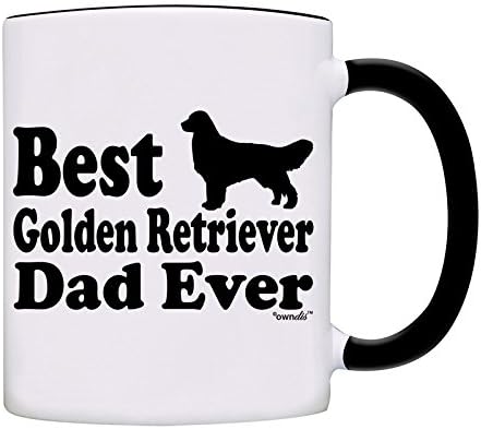 Mug Best Golden Retriever Dad Ever Coffee Dad Mug-0054-Black