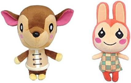 New Bunnie Lilian Fauna Doremi Plush Set of 2 Animal Crossing New Leaf