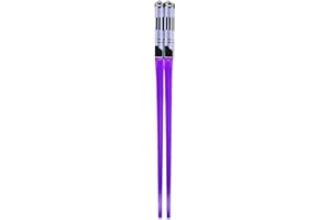 Tachiuwa 2 Pieces Lightsaber Chopsticks Light up Chopstick Glow Sticks for Sporting Events, Purple