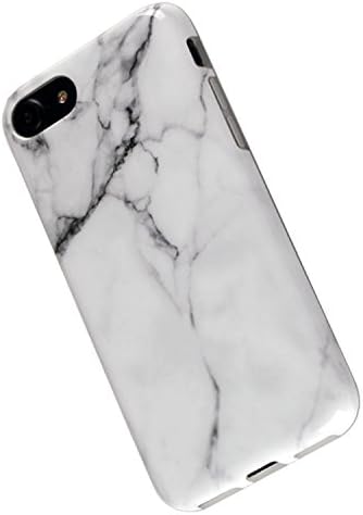 iPhone 7 Case ATNG Slim Soft Smooth TPU Flexible Shockproof Anti-Scratch Anti-Fingerprint Back Case for iPhone 7 [4.7 inch Display] Shell Full Protection(White Marble)