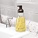 iDesign Clear and Bronze InterDesign Plastic Foaming Soap Pump Dispenser Holds 14 oz. for Kitchen, Bathroom, Sink, Vanity, 3