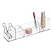 InterDesign Med+ - Makeup and Medicine Cabinet Multi-Level Organizer with Buil-In-Handles - Clear - 3 x 12 x 3 inches