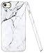 A-Focus Compatible with iPhone 7 Case, iPhone SE 2020 Case for Men, iPhone 8 Marble Case, White Marble Stone Anti Scratch Slim Fit Flexible TPU Cover Case for iPhone SE / 8/7 4.7