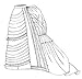 1875 Parisian Trained Skirt Pattern