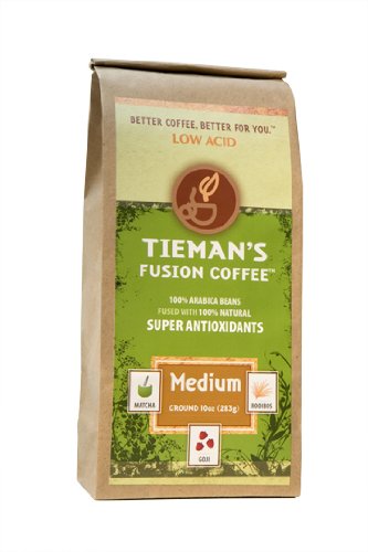 TiemanS Fusion Coffees Medium Fusion (Ground) 10-Ounce Bags (Pack Of 2)