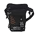 Kawei Knight Nylon Messenger Pouch Leg Bag Fanny Pack (Medium-Black)