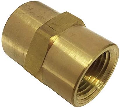 Brass 1/4" NPT Female Coupling Coupler Pipe Fitting 1/4" FNPT x 1/4" FNPT 5pcs