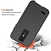Case for LG K30 X410/LG Premier Pro L413DL/LG Phoenix Plus/LG Xpression Plus, AMENQ 3 IN 1 Heavy Duty Protection with Shockproof Silicone Rubber Shell and Scratch Resistant PC Armor Phone Cover -Black