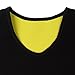 HAMACTIV Neoprene Hot Sweat Sauna Body Shapers T-Shirts with Zipper Slimming Tank Top Vest Weight Loss Gym Yoga Sports Vest Hot Thermo Fitness Anti-Cellulite (Sauna Suit T Shirt, 3XL-Old)