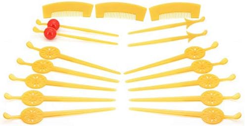 Amazon Co Jp 本格おいらん簪 かんざし 簪 櫛 遊女風 舞妓 芸者風 かんざしセット 花魁簪 髪飾り 結婚式 着物 和装 歌舞伎 17本セット ホビー