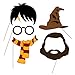 28pc Magical Wizard School Photo Booth Props For Children Birthday Party Supplies,Dress Up Novelty Decorations