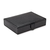 WOLF 305358 Blake Cufflink Box, Black