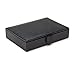 WOLF 305358 Blake Cufflink Box, Black