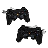 Fashion Cufflinks Silvertone/Enamel Cufflinks (Gamepad)