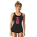 Gia-Mia Dance Big Girls Don't Stay Calm Tank, Black, Large