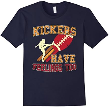 Men's Kickers Have Feelings Too T Shirt Large Navy
