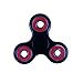 Tri-Spinner Fidget Toy Ceramic Bearing EDC Focus Toy for Killing Time Stress Reducer (Black+red)